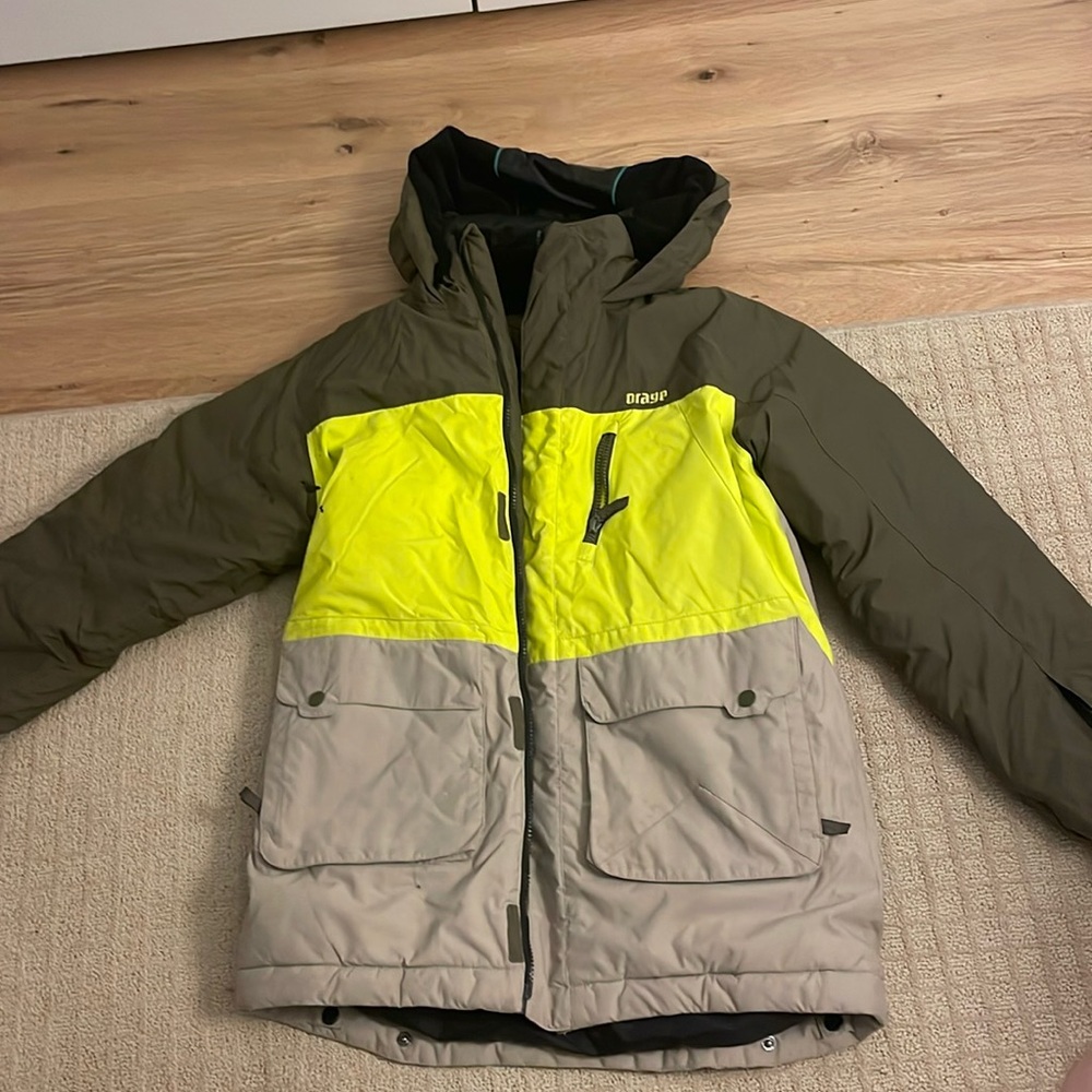 Grey and Green Orage Ski Jacket Size XXL